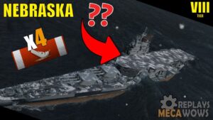 AIRCRAFT CARRIER?? Nebraska 4 Kills & 133k Damage | World of Warships Gameplay