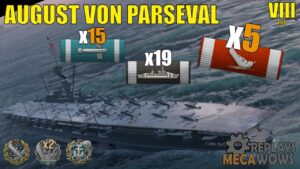 August von Parseval 5 Kills & 170k Damage | World of Warships Gameplay