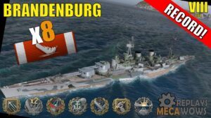 Brandenburg 8 Kills & 165k Damage | World of Warships Gameplay