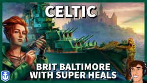 Celtic vs. Wichita, Rochester, and Baltimore in World of Warships Legends 4K