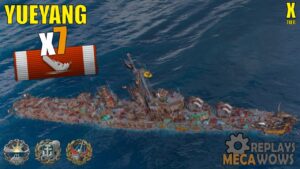 Destroyer Yueyang 7 Kills & 198k Damage | World of Warships Gameplay