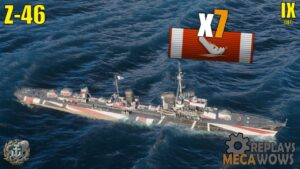 Destroyer Z-46 7 Kills & 94k Damage | World of Warships Gameplay