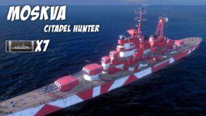 Heavy Cruiser Moskva World of Warships Blitz gameplay