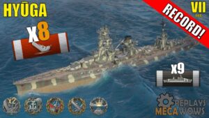 Hyūga 8 Kills & 173k Damage | World of Warships Gameplay
