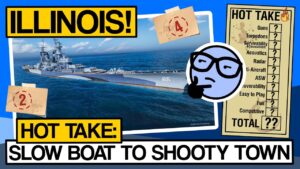 Illinois, the 203mm Main Battery Battleship - World of Warships - Clyde Plays Hot Take E012