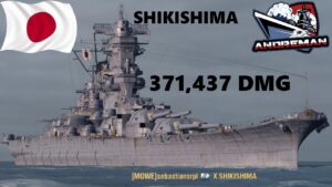 Shikishima pancernik Japoński tier X World of warships (wows)