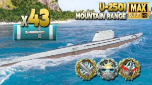 Submarine U-2501: Scary close between the enemies - World of Warships
