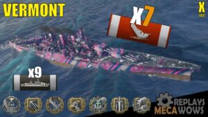 Vermont 7 Kills & 262k Damage | World of Warships Gameplay