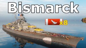 World of WarShips Bismarck - 8 Kills 179K Damage