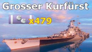 World of WarShips Grosser Kurfürst - 4 Kills 306K Damage