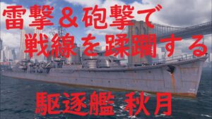 【World of Warships】雷撃&砲撃で戦線を蹂躙していく駆逐艦秋月