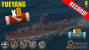 Yueyang 8 Kills & 221k Damage | World of Warships Gameplay