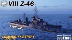 Z-46 - Community Replay von WA75045 - World of Warships Legends