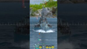 Battleship Delaware: 284k on map Sea of Fortune - World of Warships #shorts