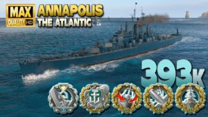 Cruiser Annapolis: Mighty on map The Atlantic - World of Warships