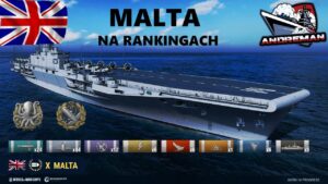 Lotniskowiec Malta na bitwach rankingowych zatapia całą flotę World of warships (wows)