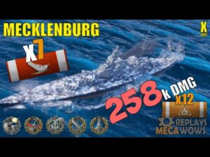 Mecklenburg 7 Kills & 258k Damage | World of Warships Gameplay