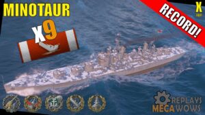 Minotaur 9 Kills & 233k Damage | World of Warships Gameplay