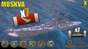 Moskva 7 Kills & 157k Damage | World of Warships Gameplay
