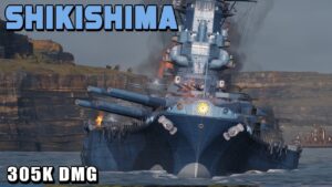 Shikishima's Precise Strikes: 510mm Guns Dominate from Afar