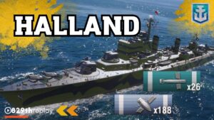 Hybrid Havoc: HALLAND Destroyer's Torpedo and Gunboat Dominance in World of Warships