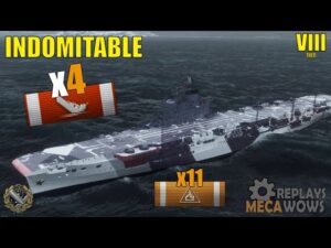 INDOMITABLE 137k damage, 4 frags, 2.3k, RANKED | World of Warships Gameplay