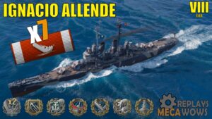 Ignacio Allende 7 Kills & 144k Damage | World of Warships Gameplay