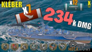 Kléber 7 Kills & 234k Damage | World of Warships Gameplay
