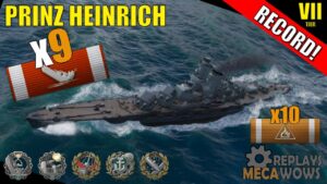 Prinz Heinrich 9 Kills & 225k Damage | World of Warships Gameplay