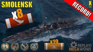 Smolensk 8 Kills & 255k Damage | World of Warships Gameplay