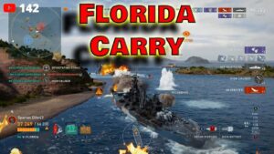 Sweaty Hard Carry in Florida! (World of Warships Legends)
