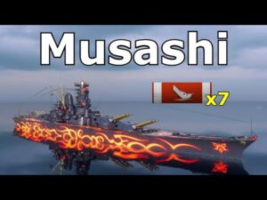 World of WarShips Musashi - 7 Kills 308K Damage