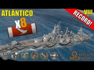 Atlântico 8 Kills & 135k Damage | World of Warships Gameplay