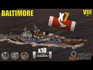 Baltimore 7 Kills & 138k Damage | World of Warships Gameplay