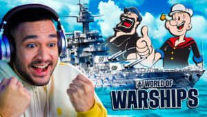 COMANDEI o PODEROSO NAVIO do POPEYE no World Of Warships!