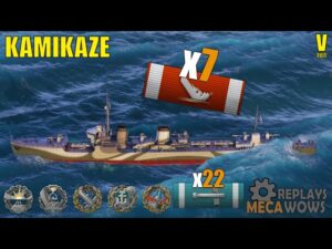 Kamikaze 7 Kills & 186k Damage | World of Warships Gameplay