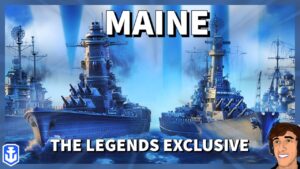 Maine, A Battleship Not Found on PC... World of Warships Legends 4K