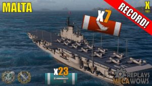 Malta 7 Kills & 180k Damage | World of Warships Gameplay