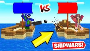 Minecraft But ShipWars In World Of Warships 😂