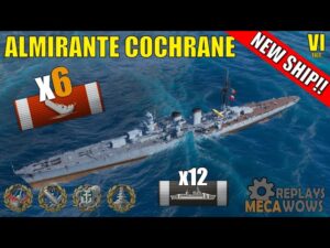 NEW SHIP! Almirante Cochrane 6 Kills & 174k Damage | World of Warships Gameplay
