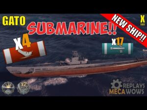 NEW SUBMARINE Gato 4 Kills & 190k Damage | World of Warships Gameplay