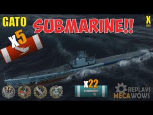 SUBMARINE Gato 5 Kills & 236k Damage | World of Warships Gameplay