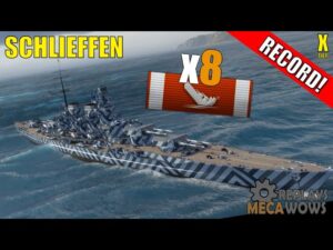 Schlieffen 8 Kills & 211k Damage | World of Warships Gameplay