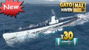 Submarine Gato: New US American Submarine - World of Warships
