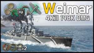Weimar: German cruiser complements lack of performance with consumables - World of Warships