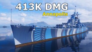 World of WarShips Annapolis - 2 Kills 413K Damage