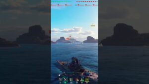World of warships, Yamato vs GK #youtubeshorts #gameplay #worldofwarships #yamato