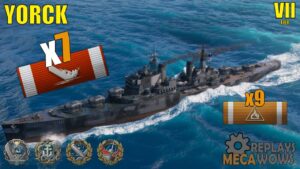Yorck 7 Kills & 129k Damage | World of Warships Gameplay