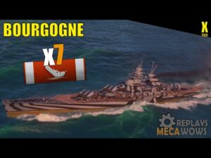 Bourgogne 7 Kills & 194k Damage | World of Warships Gameplay
