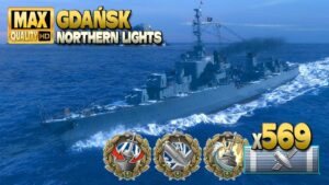 Destroyer Gdańsk: DAKKA terror on map Northern Lights - World of Warships